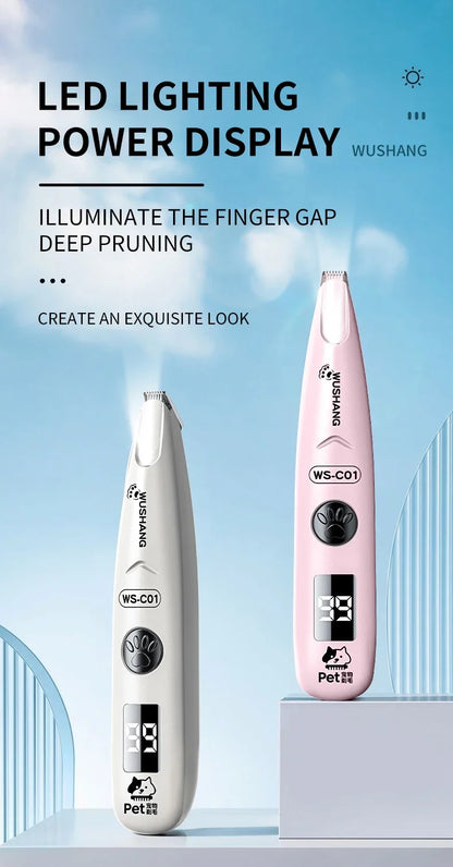 Pro-Trim LED Precision Pet Groomer – Waterproof Low-Noise Trimmer