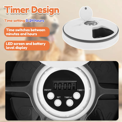 6-Meal Smart Automatic Pet Feeder