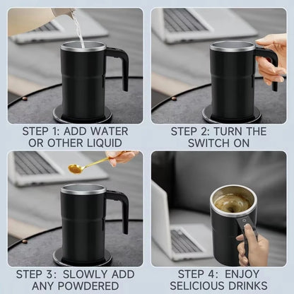 Mini Electric Coffee Self Mixing Mug