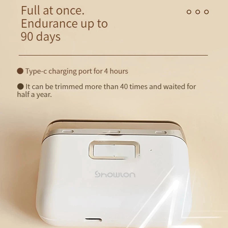 Electric Nail Clipper Polishing Trimmer Automatic Nail Cutter Lighting Trimmer