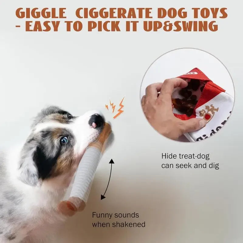 Interactive Plush Dog Chew Toy