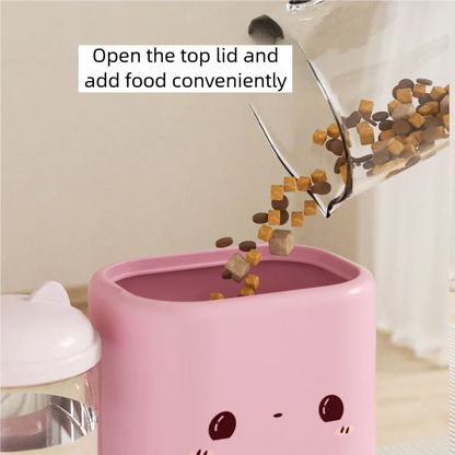 Gravity-Flow 2-in-1 – Automatic Food & Water Station