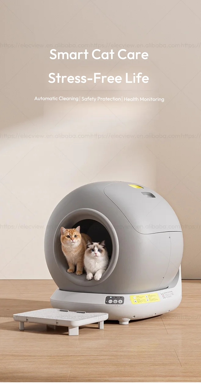 Elecpet 78L Smart Self-Cleaning Cat Litter Box