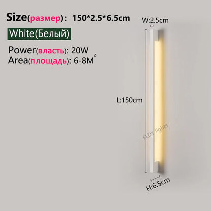 Modern Minimalist Long Wall Lamp LED