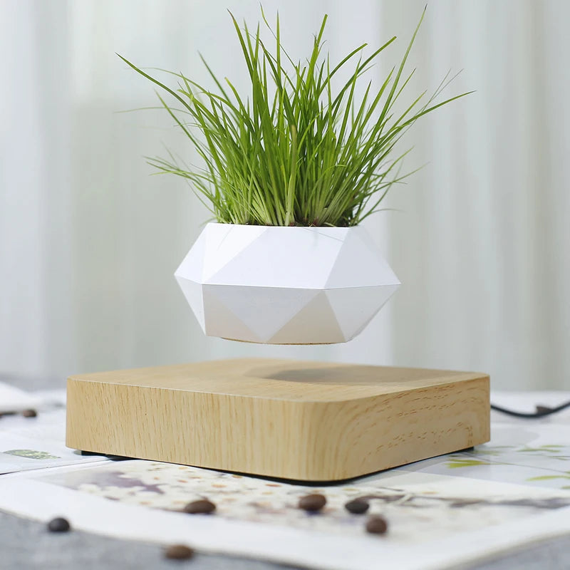 Levitating Air Bonsai Pot Rotation Planters Magnetic