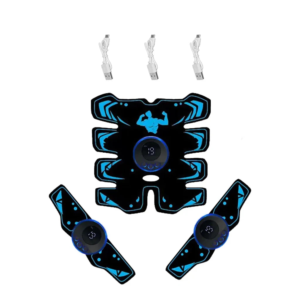 New USB Rechargeable EMS Muscle Stimulator ABS Arm 3 IN 1 Trainer Smart