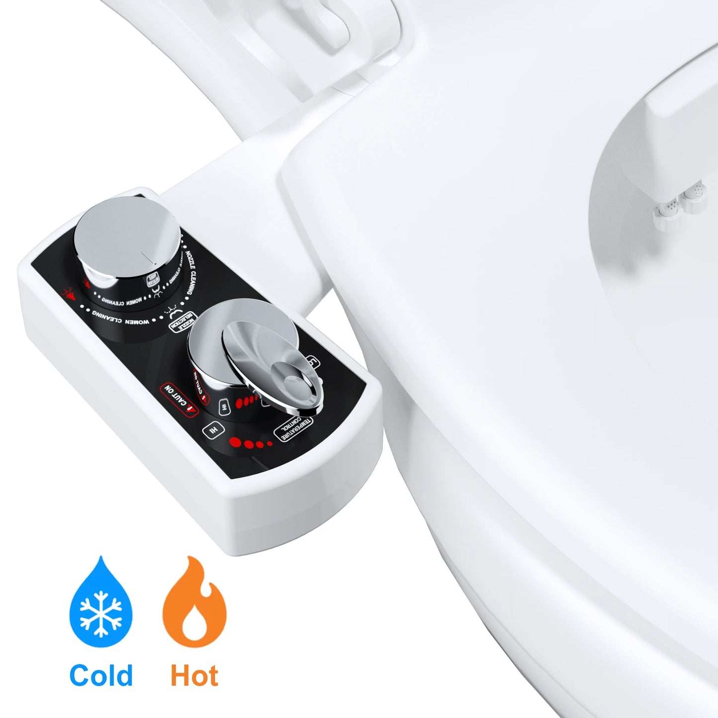 Bidet Attachment for Toilet, Hot and Cold Water Spray