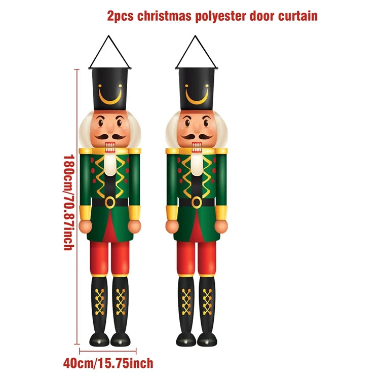 Christmas Hanging Door Banner Merry Christmas Decoration for Home