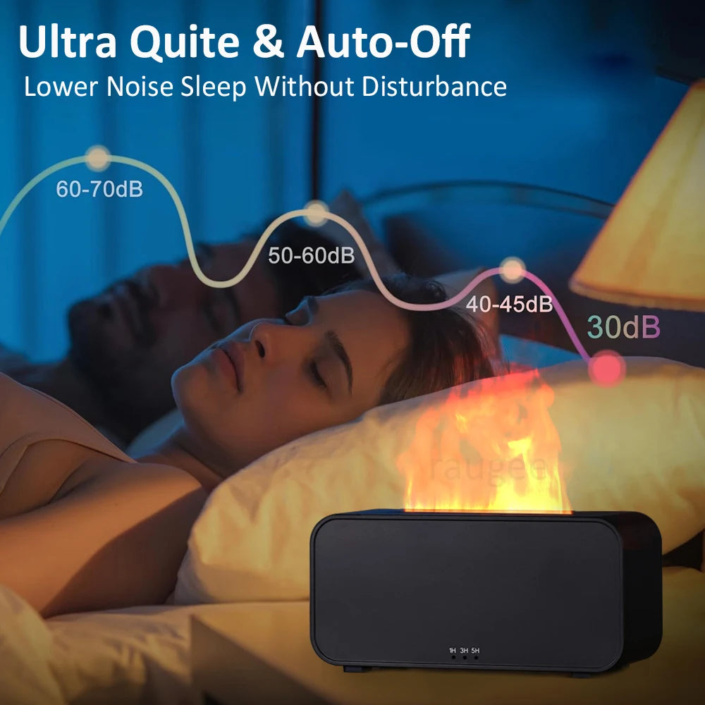 Air Aroma Humidifier Diffuser Essential Oils Humidifiers Mini Flame Automatic Fragrance